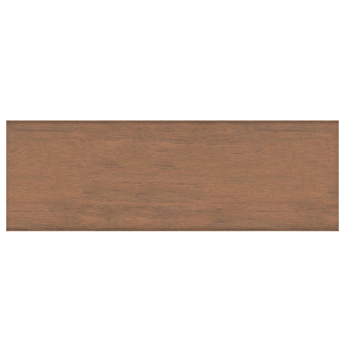Entryway cabinet brown wood finish with visible grain texture on Tampa Home & Garden Store