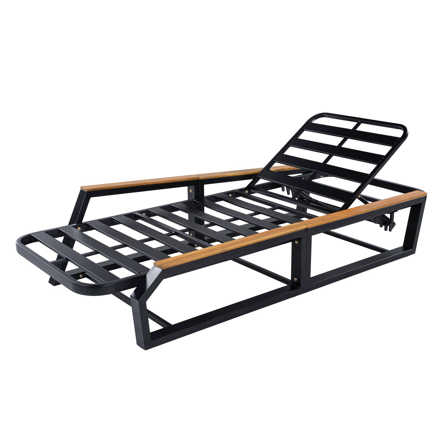 Five Piece Outdoor Chaise Set and Side Table