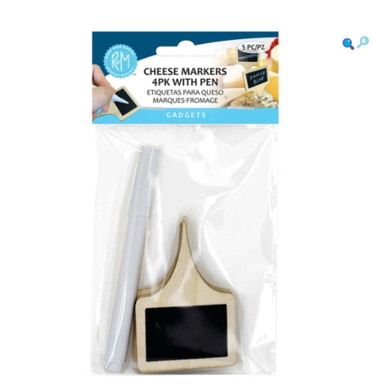Cheese Marker Set of 4 With Pen