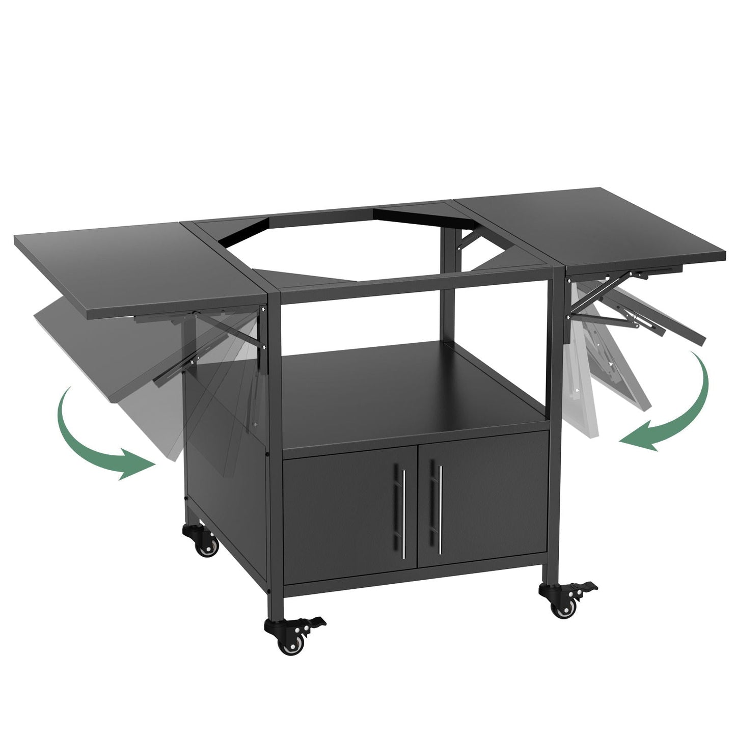 Heavy Duty Metal Grill Table for Big Green Egg