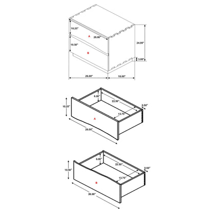 Beverly Walnut Storage Platform Bedroom Set