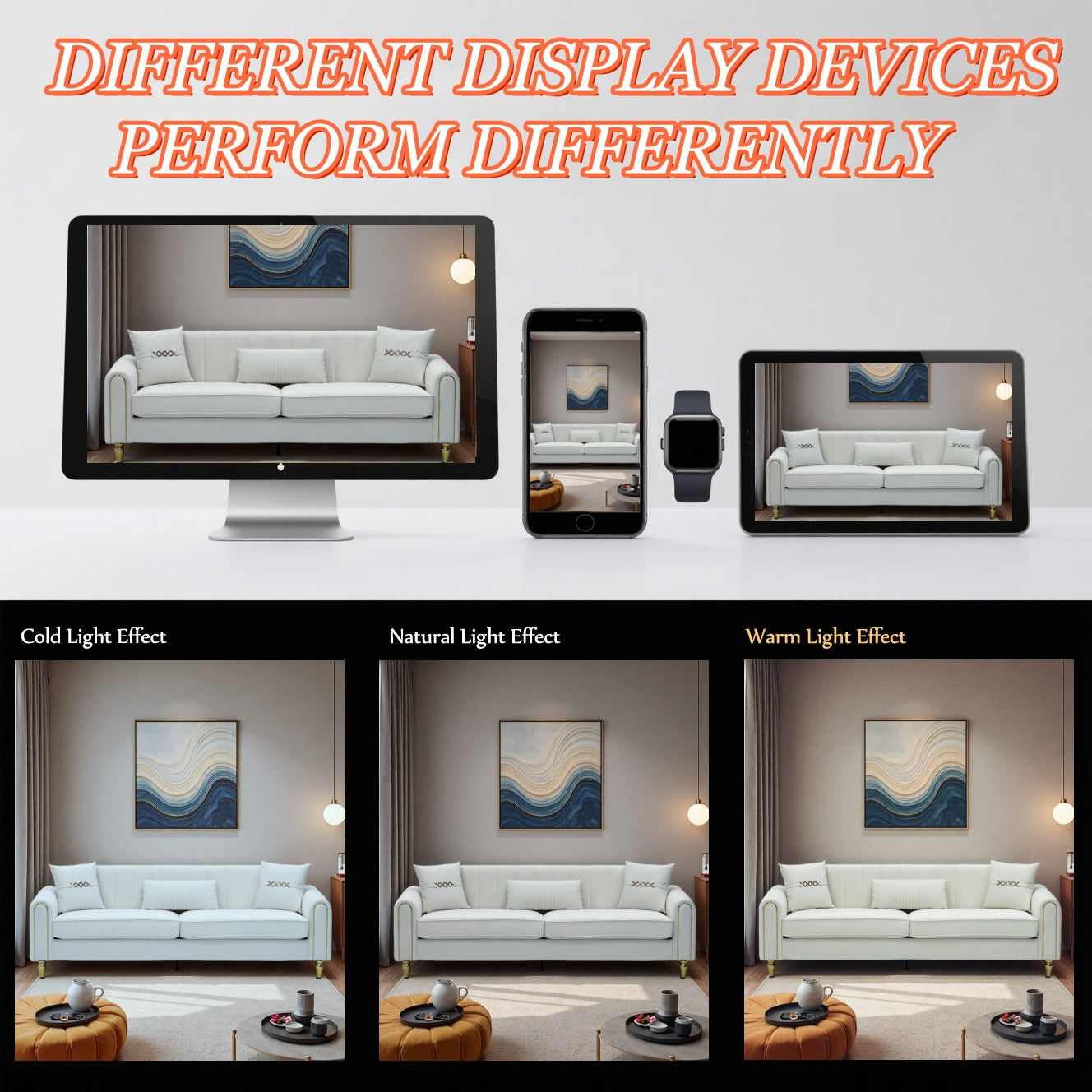 FX P11 CW Plush 3 Seater Sofa for Living Room