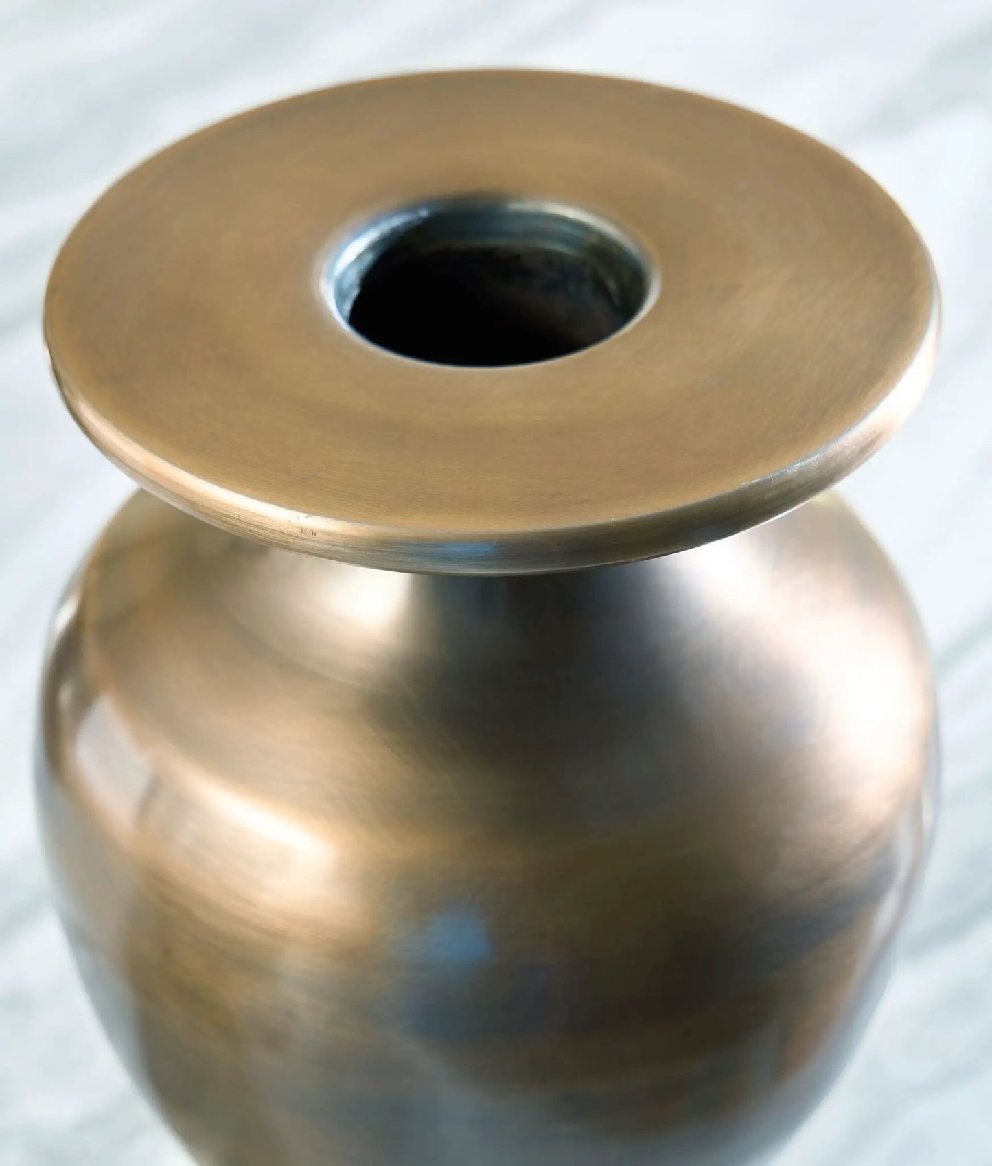 Fedorleigh Vase in Antique Brass Finish Modern
