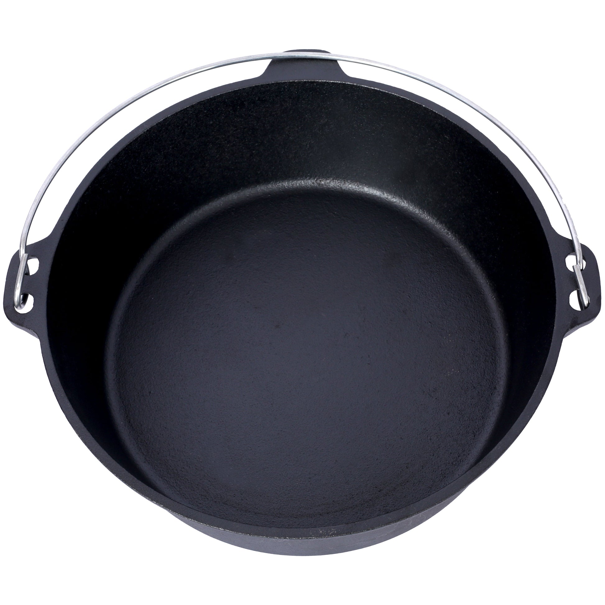 Pre-Seasoned Cast Iron Dutch Oven with Skillet Lid by HouseOfZazla, black interior on Tampa Home & Garden Store