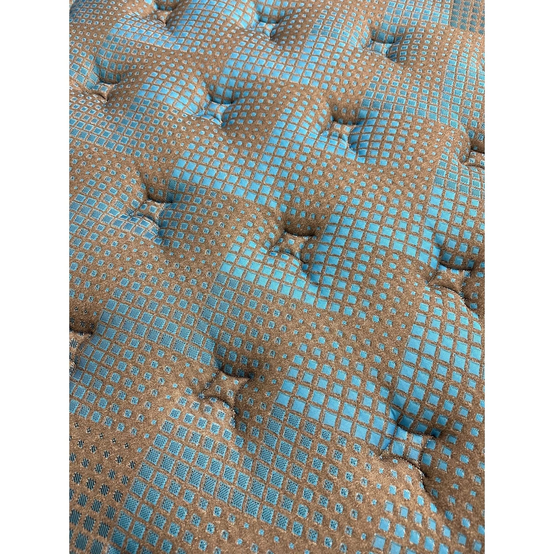 Comfort Care 12-inch hybrid euro top mattress gray blue with tufted grid pattern twin on Tampa Home & Garden Store