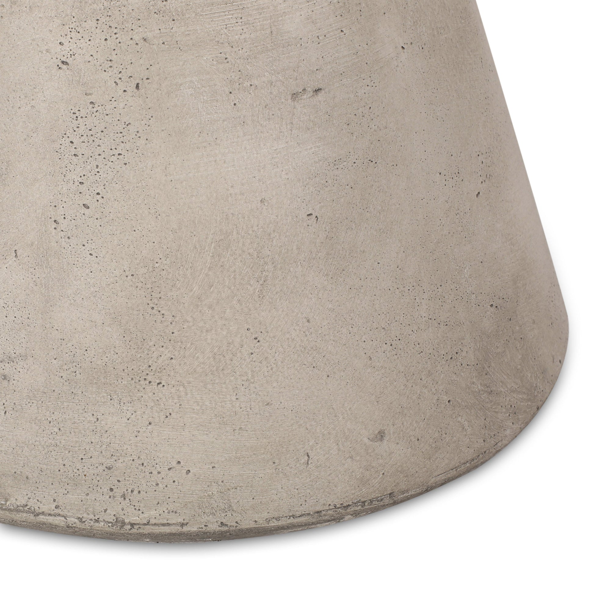 Outdoor Lightweight Concrete Side Table in light gray with speckled concrete texture on Tampa Home & Garden Store