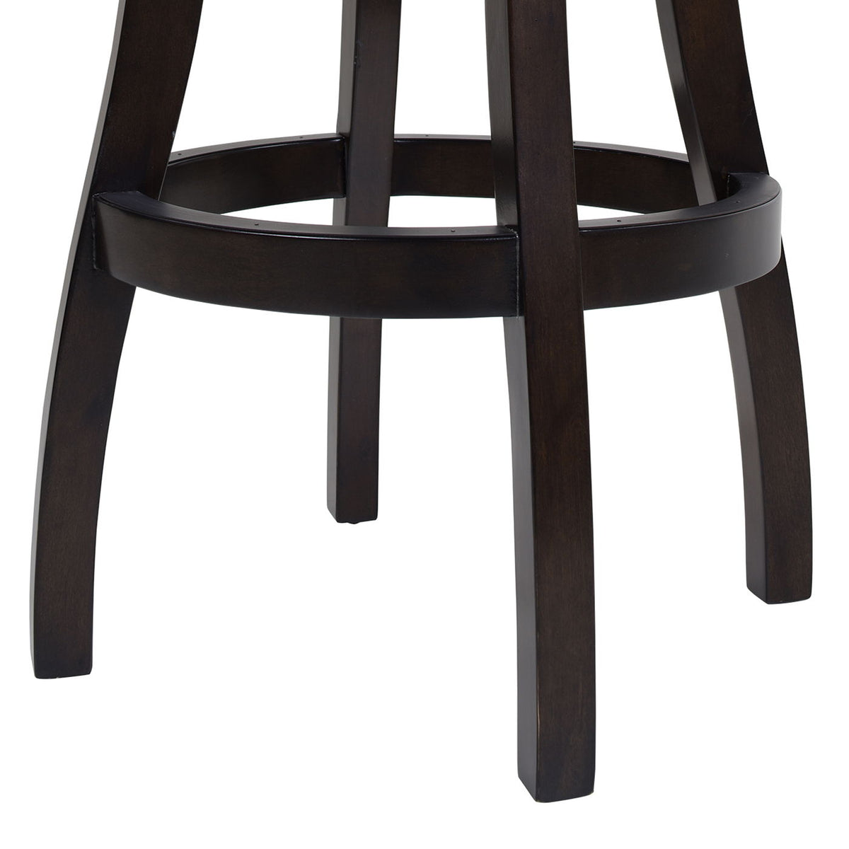 Williams Swivel Bar Stool dark espresso hardwood, bar height 28–30 in, HouseOfZazla on Tampa Home & Garden Store