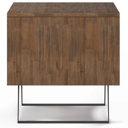 Lowry Handcrafted End Table with Acacia Drawer