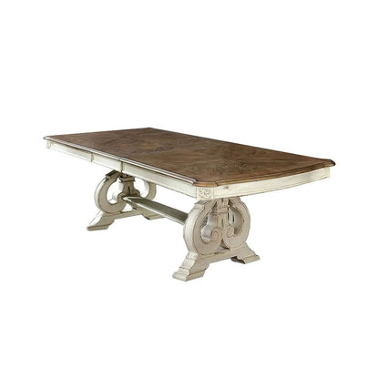 Rustic Dining Set Table and Upholstered Chairs