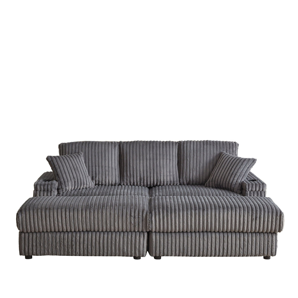3 Seater Sofa With 2 Ottomans and Storage