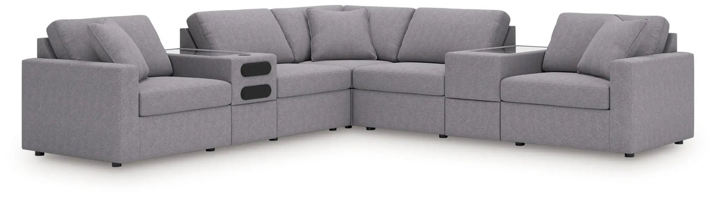 Modmax Sectional in Granite Performance Fabric