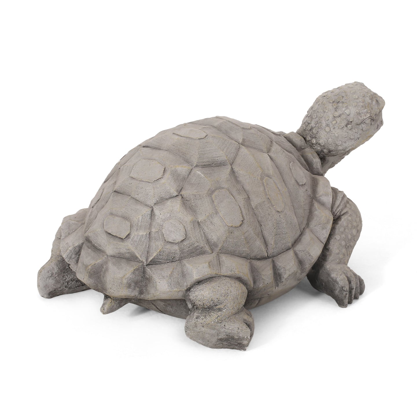 Outdoor Turtle Statue by HouseOfZazla, gray textured shell and limbs, garden accessory on Tampa Home & Garden Store