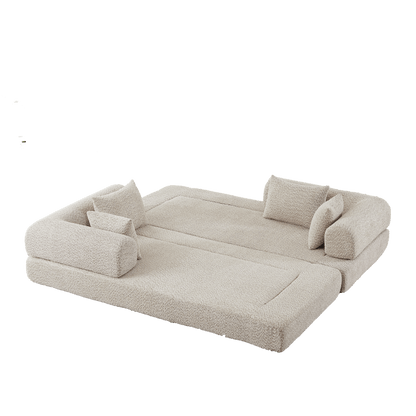 Soft Chenille and Convertible Sleeper Sofa Set