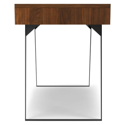 Handcrafted acacia writing desk with drawer storage in warm brown finish HouseOfZazla on Tampa Home & Garden Store