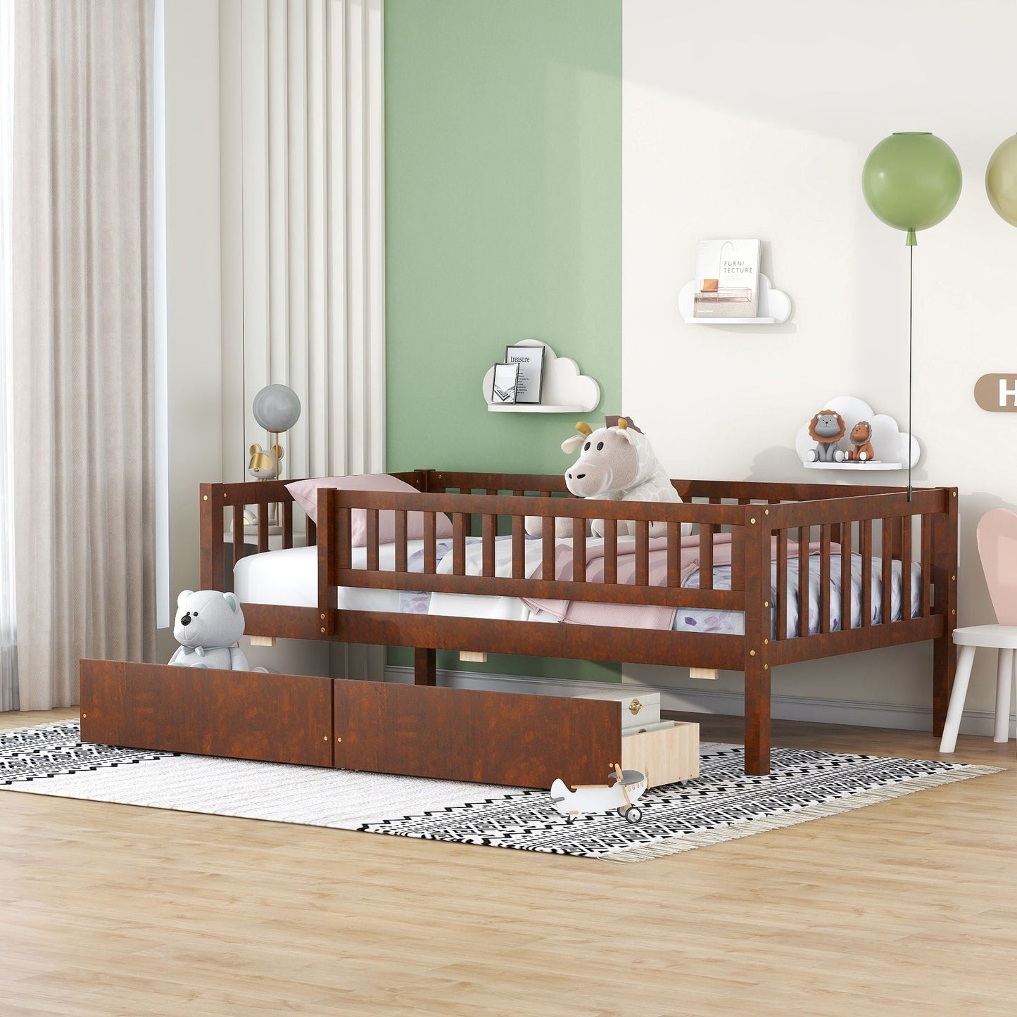 Multi Functional Wooden Daybed and Bedroom