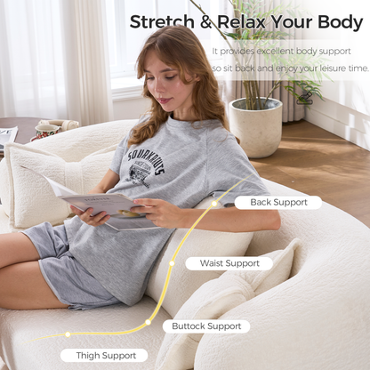 Stylish Foldable Sofa Bed and Supportive Pillows