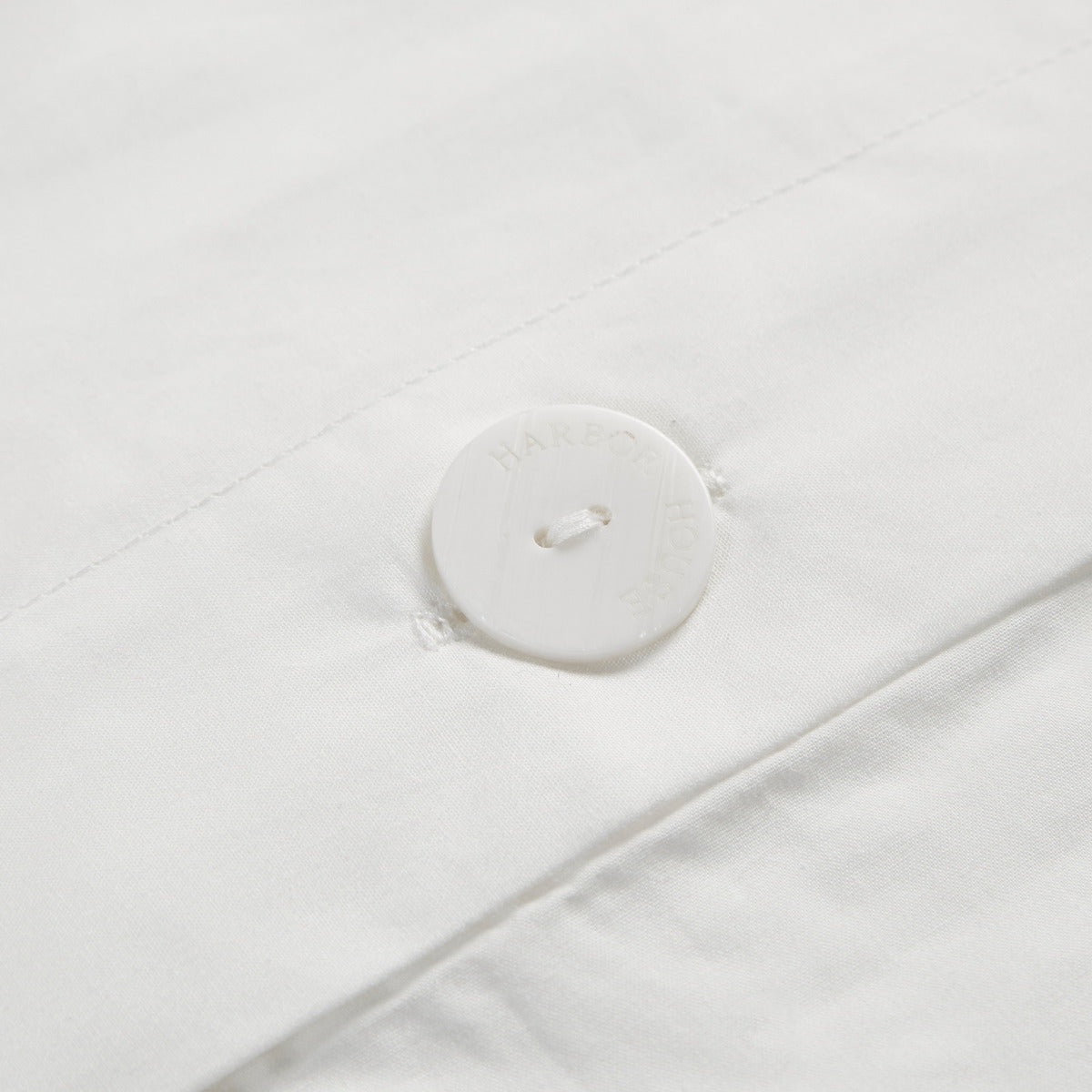 White cotton duvet cover mini set by HouseOfZazla with button closure Full/Queen on Tampa Home & Garden Store