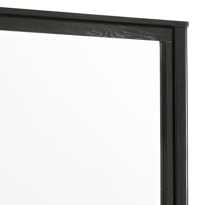 Black bedroom mirror with deep black metal frame Opel by HouseOfZazla wall mirror on Tampa Home & Garden Store