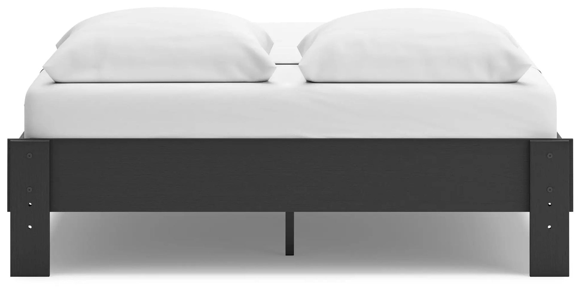Socalle Platform Bed by Unique Piece Furniture in dark wood with white bedding on Tampa Home & Garden Store