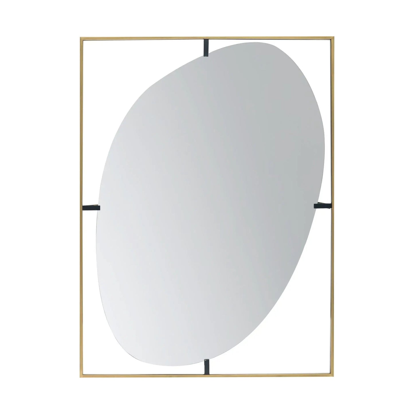 Poppy Mirror With Metal Frame Design Bathroom