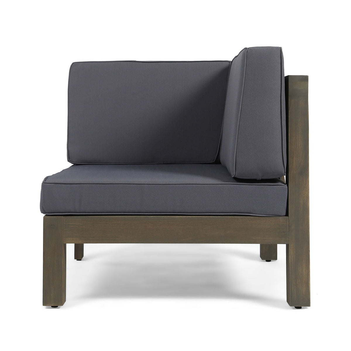 Oana 2-Piece Loveseat Set by HouseOfZazla with water-resistant cushions in dark gray on Tampa Home & Garden Store