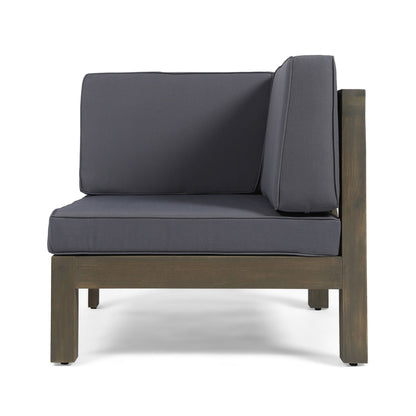 Oana 2-Piece Loveseat Set by HouseOfZazla with water-resistant cushions in dark gray on Tampa Home & Garden Store