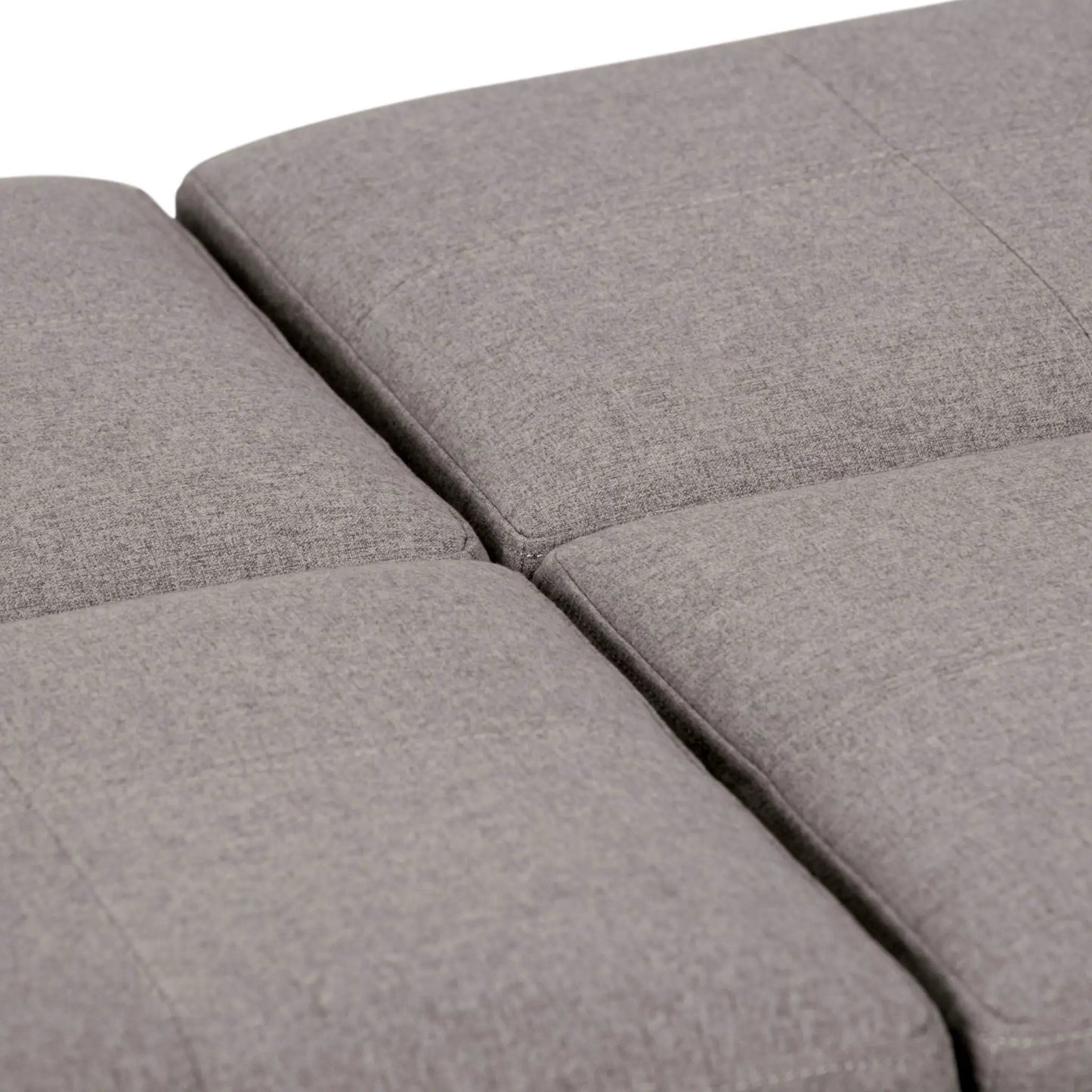 Avalon square storage ottoman in gray textured fabric by Unique Piece Furniture on Tampa Home & Garden Store