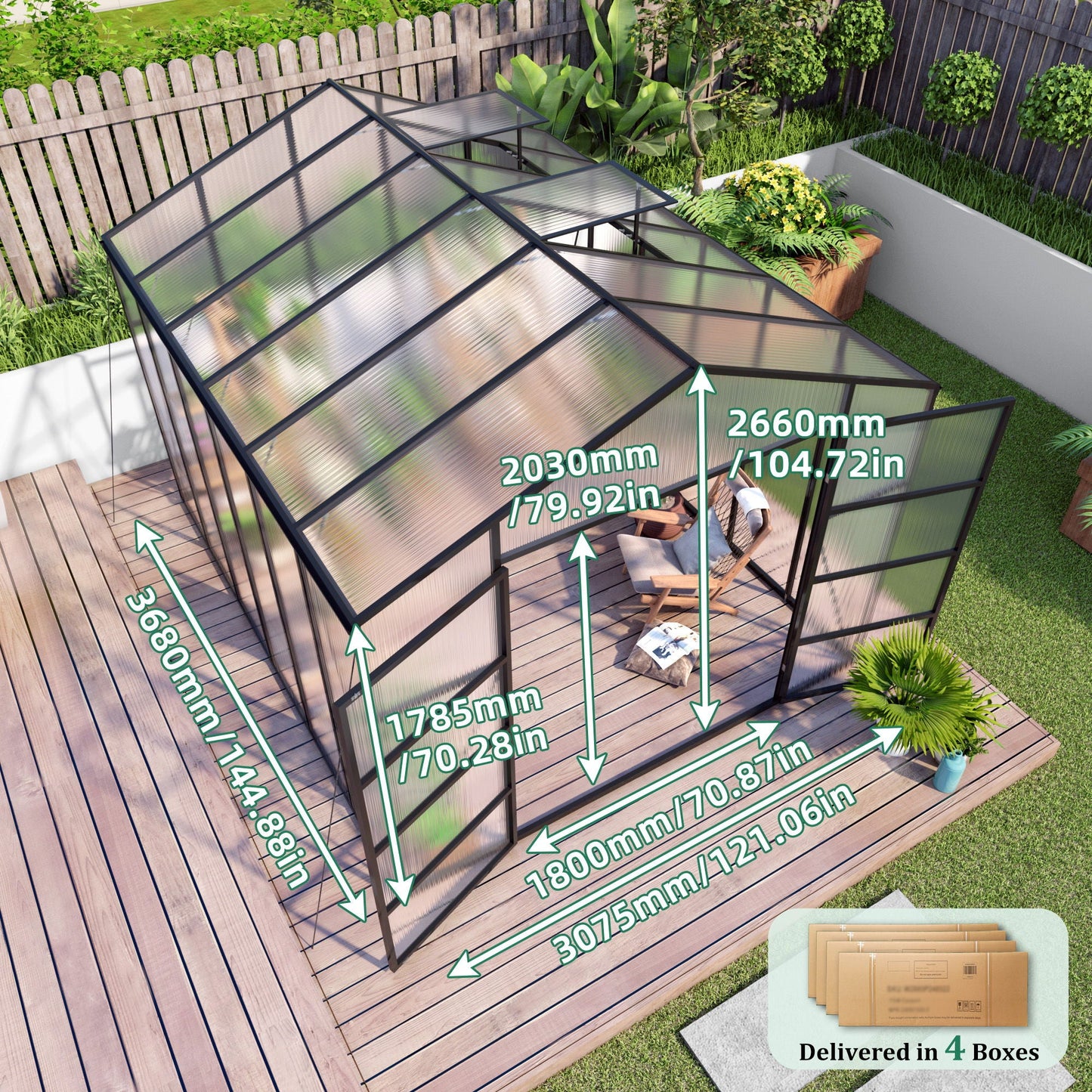 Windproof and All Season Garden Greenhouse