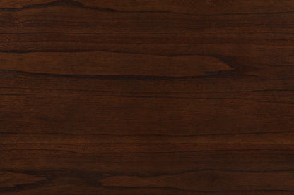 Dark walnut wood grain countertop surface suitable for small space dining tables on Tampa Home & Garden Store