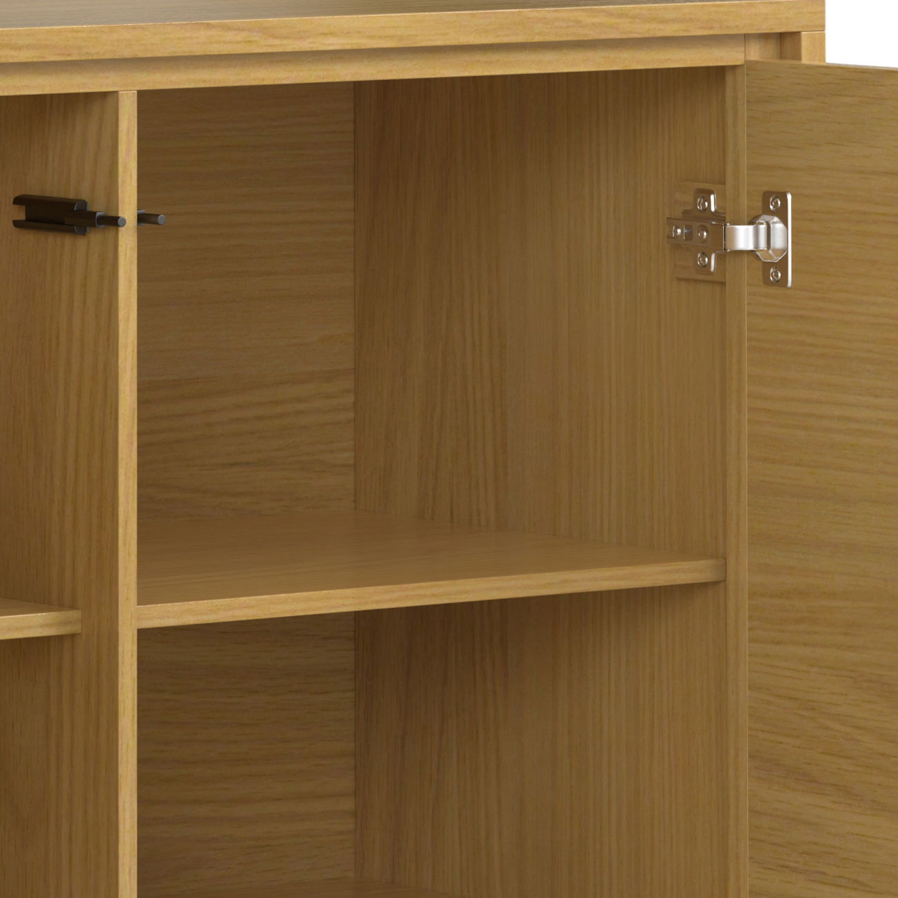Lowry Medium Handcrafted Storage Cabinet oak finish accent cabinet by HouseOfZazla with inner shelf on Tampa Home & Garden Store