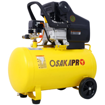4.5HP portable 13-gallon oil-lubricated air compressor with yellow tank HouseOfZazla on Tampa Home & Garden Store