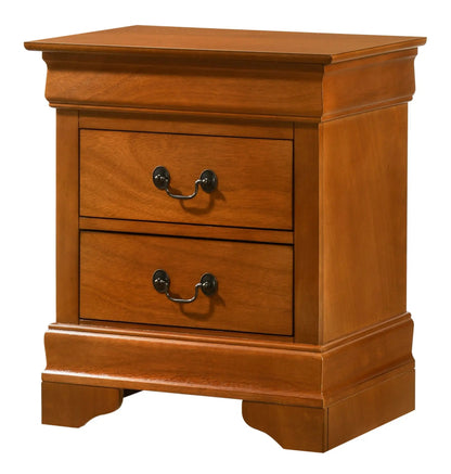 Traditional style nightstand with 4 drawers in warm brown wood by Unique Piece Furniture on Tampa Home & Garden Store