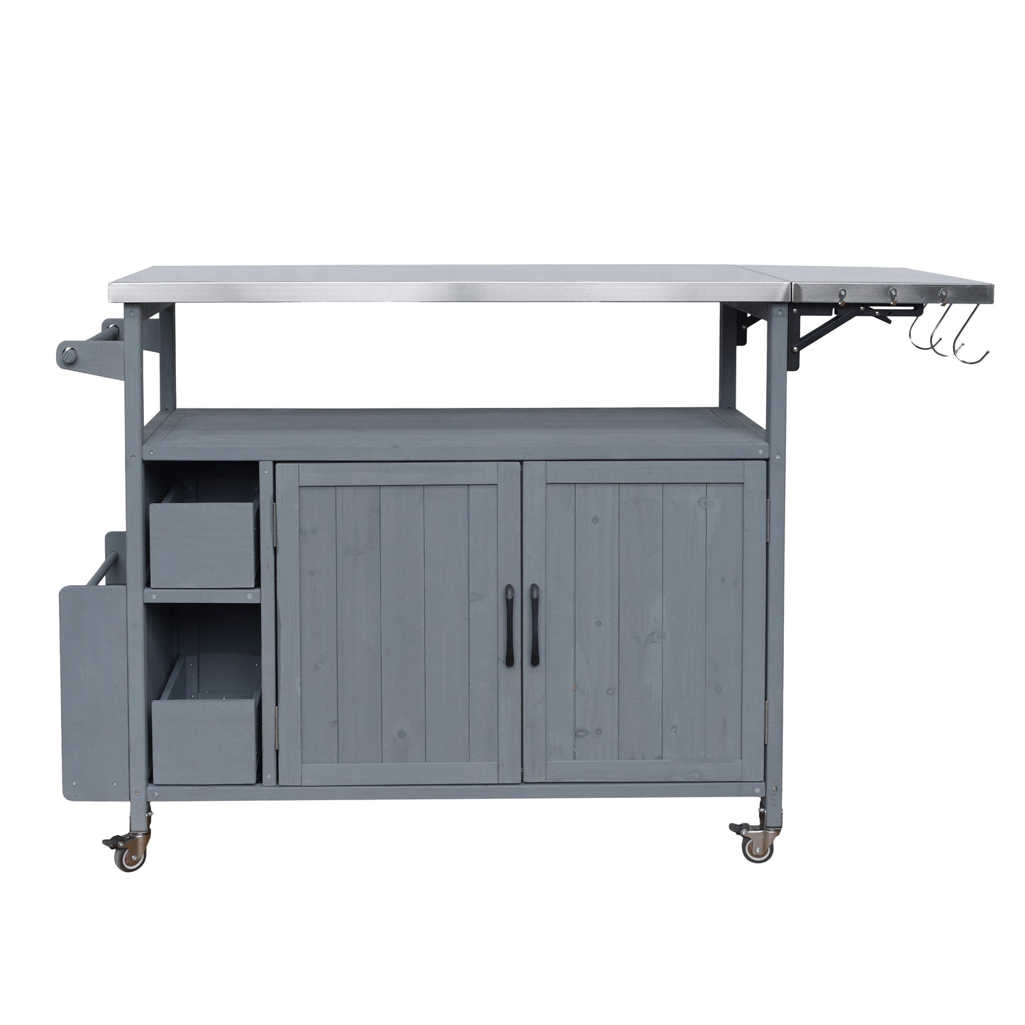 Farmhouse Rolling Outdoor Kitchen and Cart