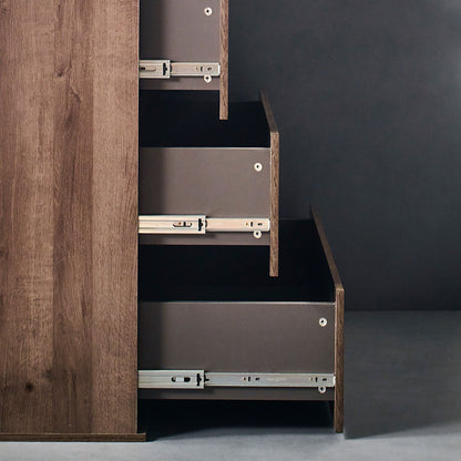 Contemporary wood chest with soft-closing drawers in dark brown finish by HouseOfZazla on Tampa Home & Garden Store