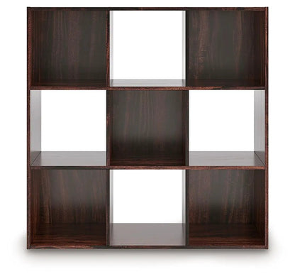 Glosmount Cube Organizer in dark walnut with open cubbies by Unique Piece Furniture on Tampa Home & Garden Store