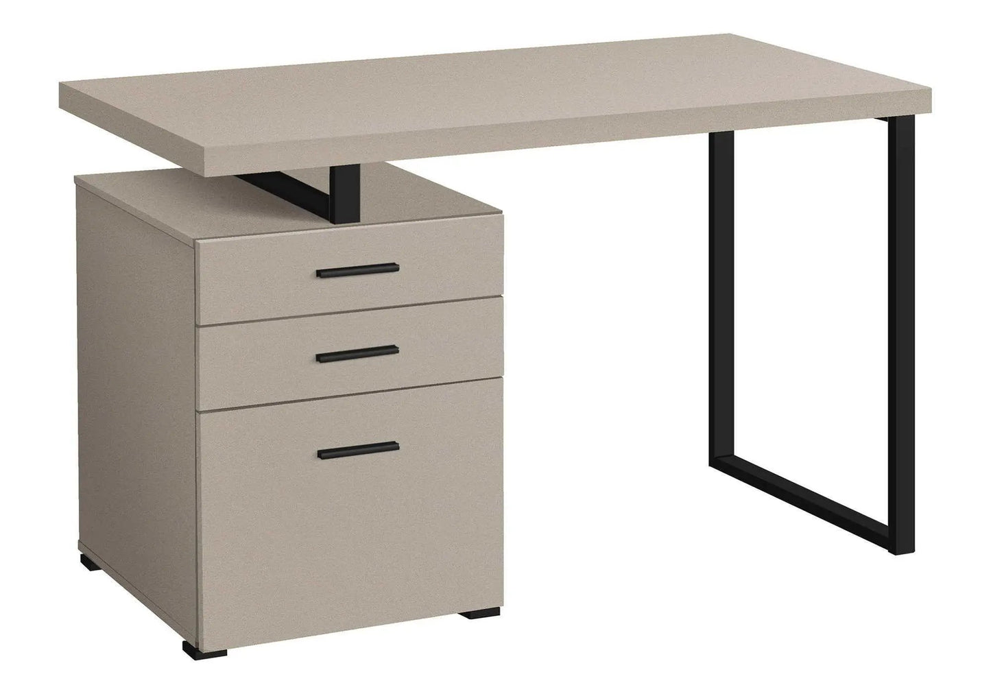 Left or Right Computer Desk with Ample Drawers