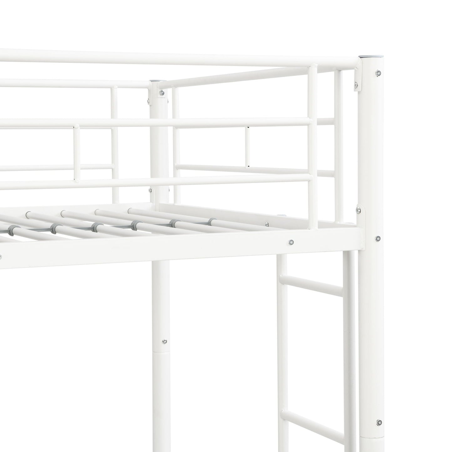 Bunk Bed With Trundle white metal frame by HouseOfZazla on Tampa Home & Garden Store