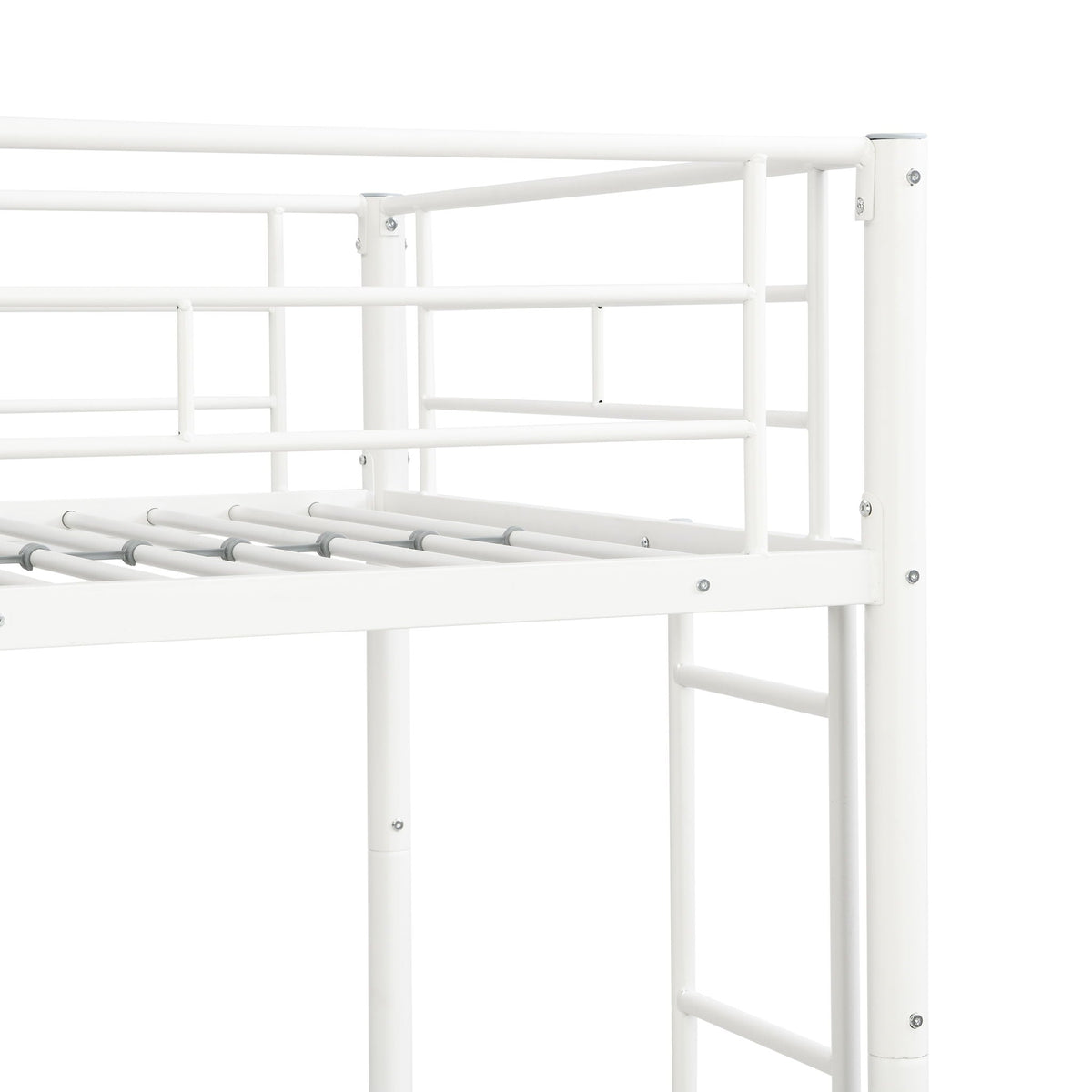 Bunk Bed With Trundle white metal frame by HouseOfZazla on Tampa Home & Garden Store