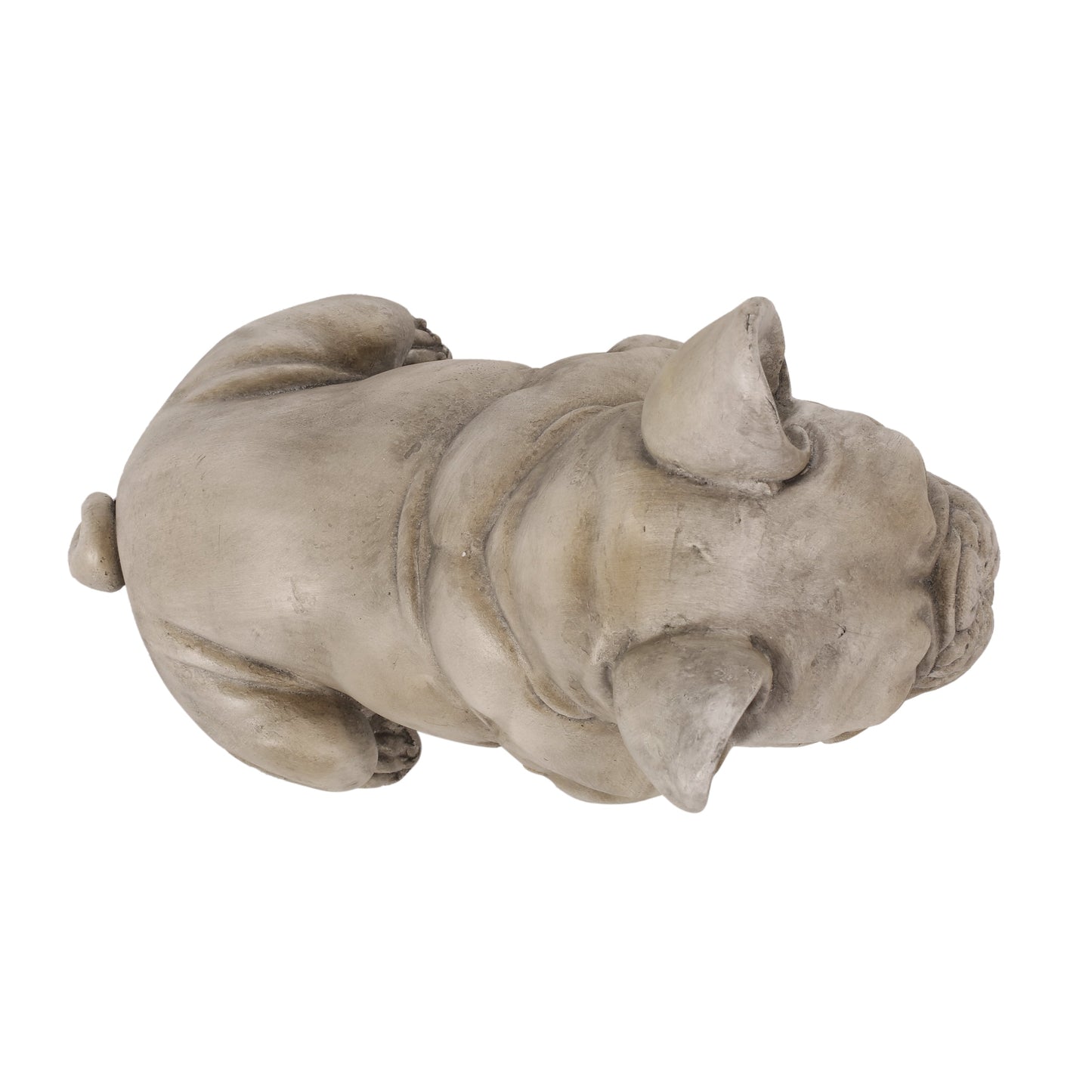 French Bulldog garden statue gray stone finish outdoor decor HouseOfZazla on Tampa Home & Garden Store
