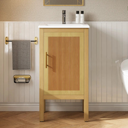 Bathroom Cabinet With Sink and Adjustable Shelf