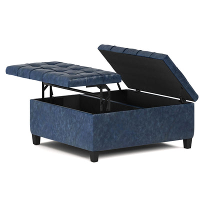 Harrison Upholstered Coffee Table Storage Ottoman