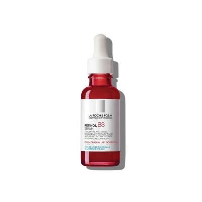 La Roche-Posay Retinol B3 anti-aging serum in red glass bottle with white dropper on Tampa Home & Garden Store