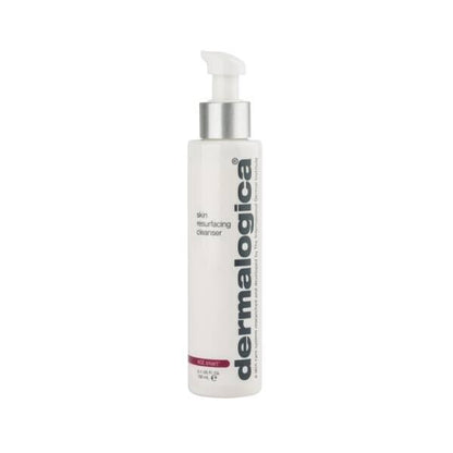 Dermalogica Skin Resurfacing Cleanser bottle with pump, white bottle, vertical logo on Tampa Home & Garden Store