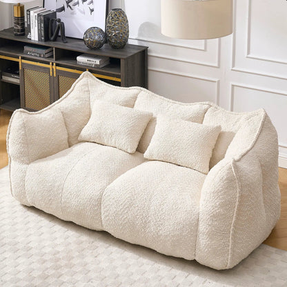 Comfortable Dual Beanbag Chair and Foam Core