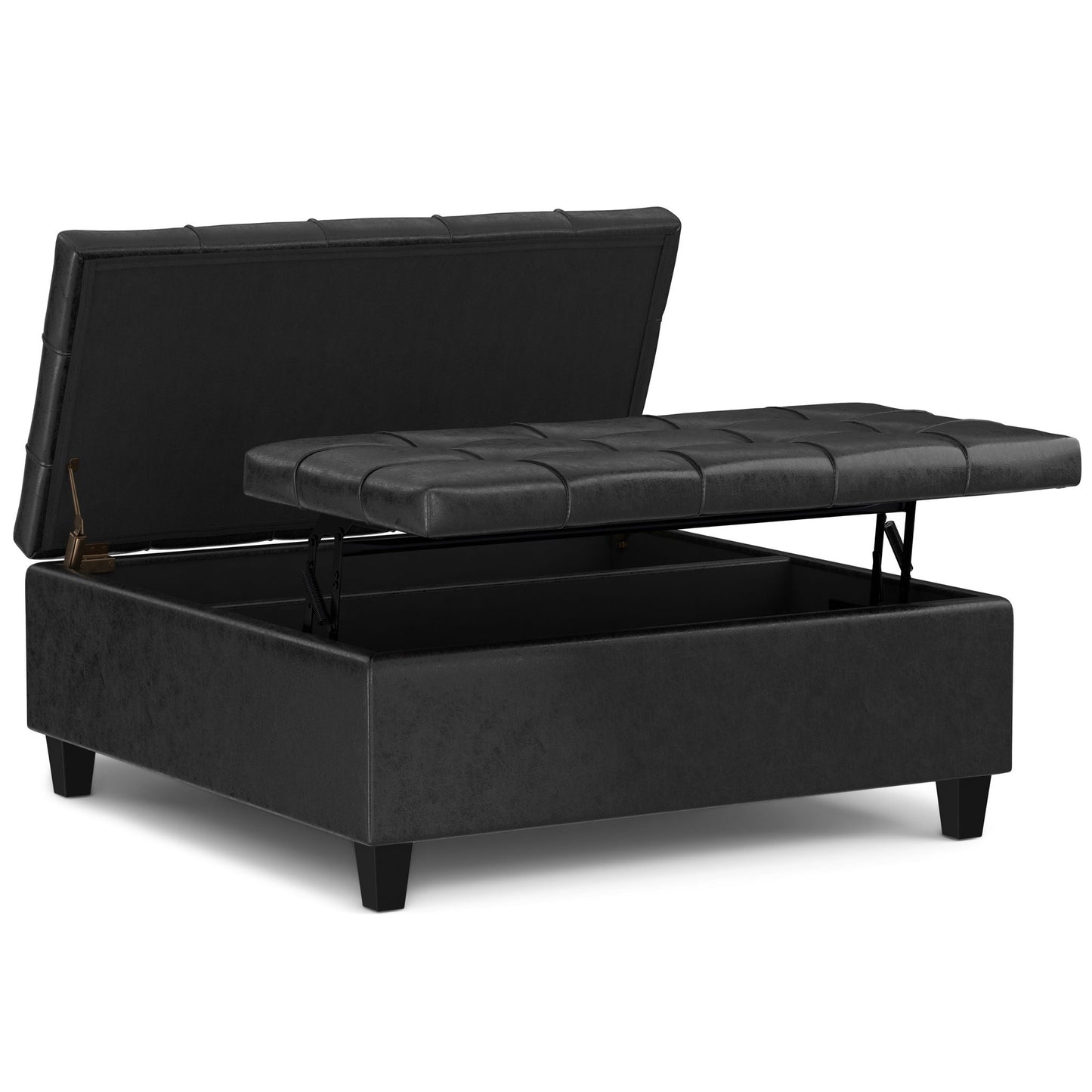 Harrison Upholstered Coffee Table Storage Ottoman