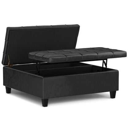 Harrison Upholstered Coffee Table Storage Ottoman