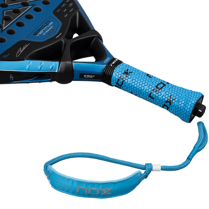 NOX EA10 Ventus Attack 12K Xtreme 2026 Padel Racket with blue hex-pattern grip on Tampa Home & Garden Store