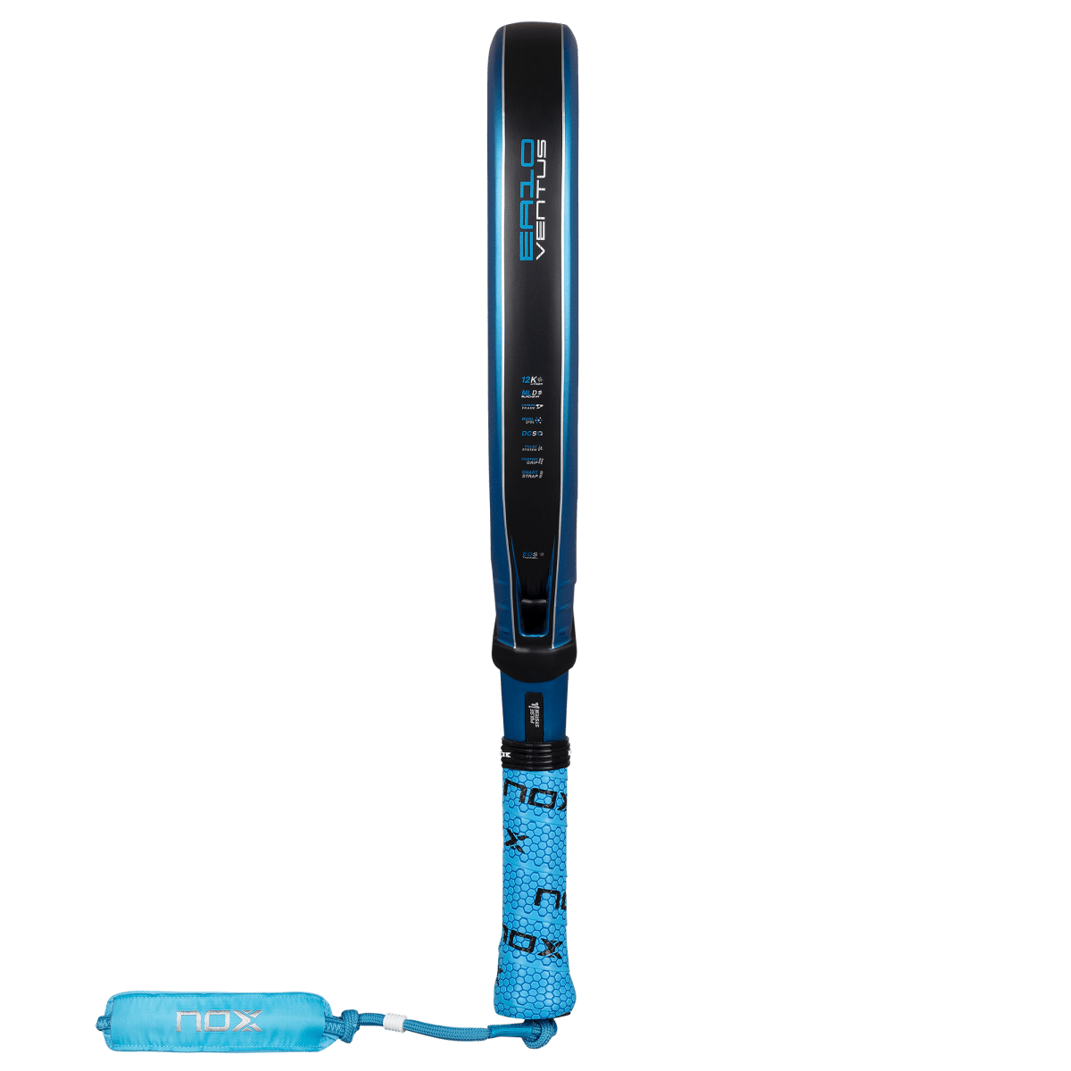 Padel racket NOX EA10 Ventus Attack 12K Xtreme 2026 in blue and black with wrapped grip by Racket Central on Tampa Home & Garden Store