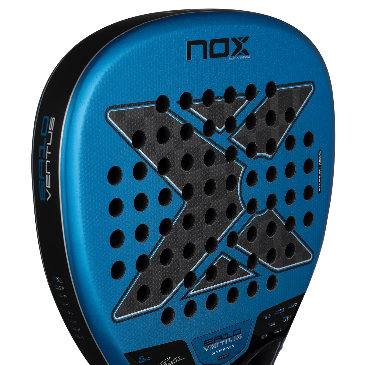 Padel racket NOX EA10 Ventus Attack 12K Xtreme 2026 blue with NOX branding on Tampa Home & Garden Store