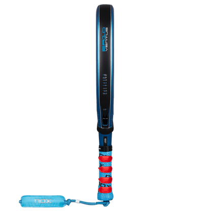 NOX EA10 Ventus Attack 12K Xtreme padel racket with blue/black body and red grip on Tampa Home & Garden Store